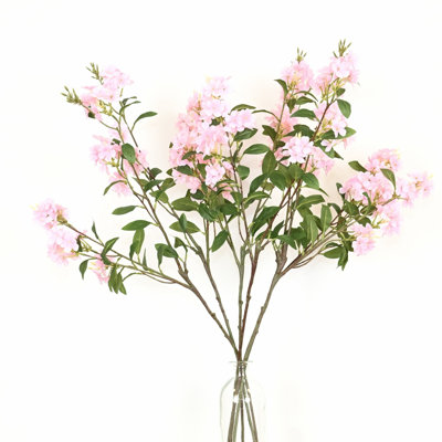 36" Artificial Trumpet Creeper Floral Arrangement For Vase Filler, Farmhouse Greenery Foliage Branch Long Stem Floral Bulk Bouquet For Wedding Party Home Office Table Centerpiece Shelf Decorations
