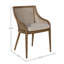 Arcata Ash Upholstered Rattan Dining Chair