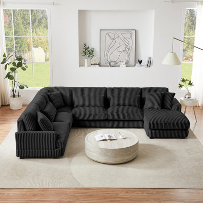 129" Oversized U-shaped Sectional Sofa
