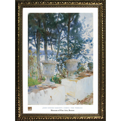 « the terrace » par john singe sargent, reproduction d’art encadrée Museum Masters