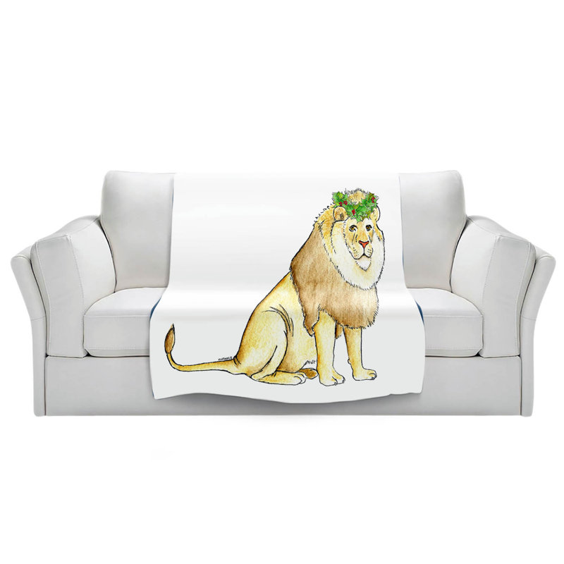  Couverture couronne de lion, 68 po x 80 po