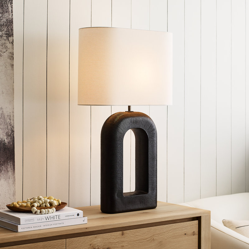 Kelly Wearstler Utopia Large Combed Table Lamp, Brown