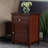 1-Drawer Nightstand With Cabinet in Walnut Finish, 25'' H X 18.9'' W X 14.96'' D-1044280846