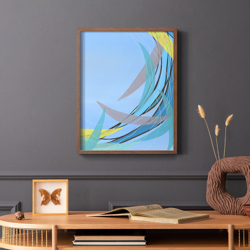 «Circulation Flow II», reproduction encadrée - bois massif, Brun, H 28 po x l 22 po