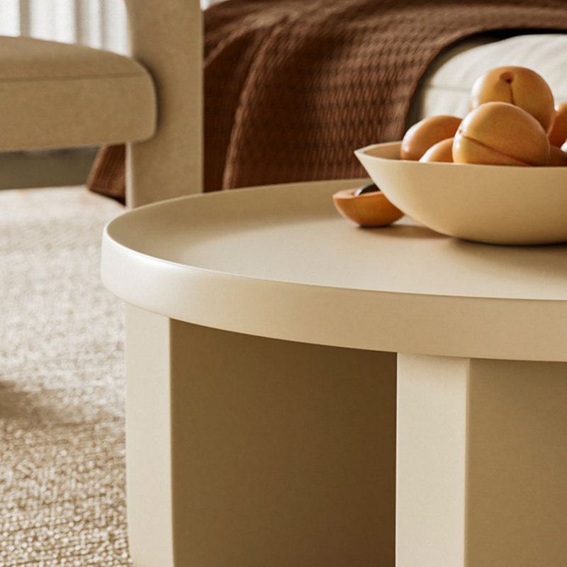 Modern simple cream style coffee table