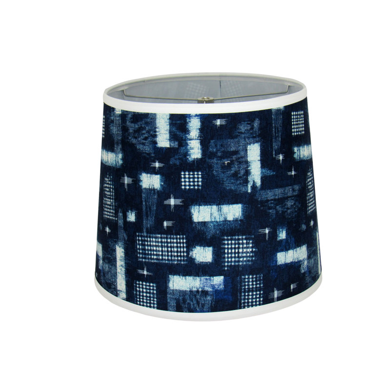 Cotton Drum Lamp Shade, 12" H x 16" W x 16" D
