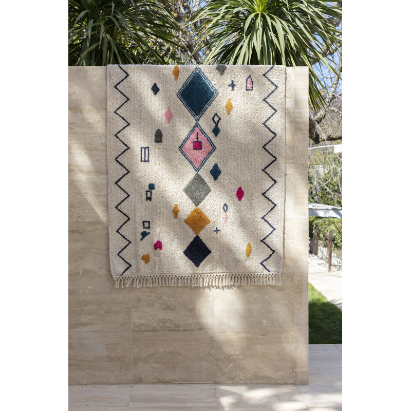Adcock Moroccan Hand Woven Area Rug, Rectangle 160 x 230cm