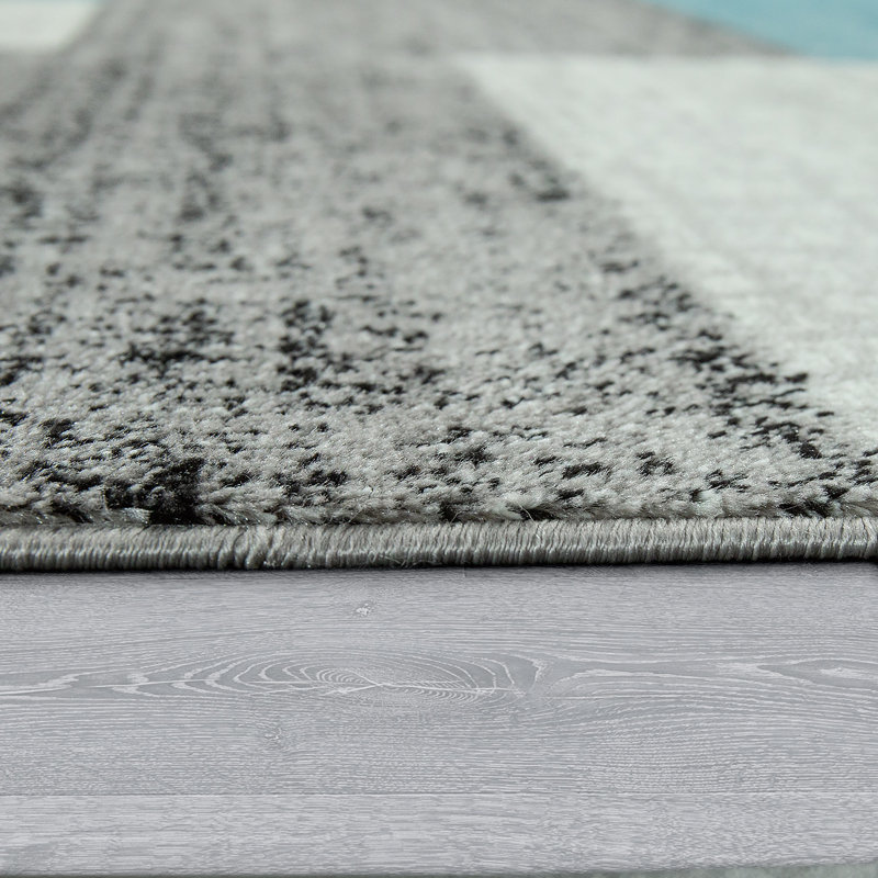 Emery Abstract Flatweave Area Rug, Rectangular 80cm x 150cm
