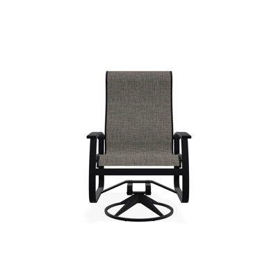 Chaise berçante pivotante en aluminium Belle Isle
