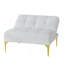 Tissu convertible futon avec pieds en métal