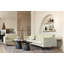 Solid Wood Pedestal Coffee Table-88609016-88609017
