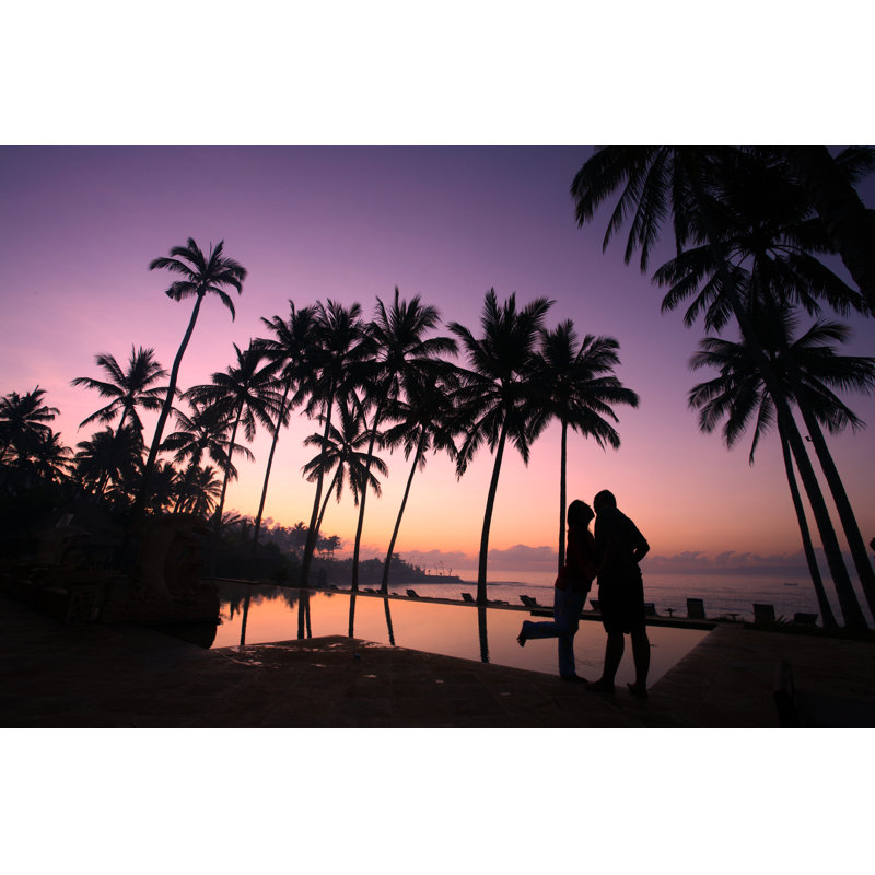 Couple Kissing by Lianella - Wrapped Canvas Print, 61cm H x 91cm W x 3.8cm D