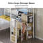 Lit superposé Loft avec bureau, escalier, tiroirs et tablettes de rangement, lit superposé en métal en L avec station de charge et lumière DEL-1584264995