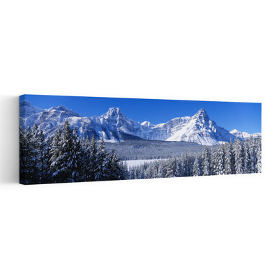 «Banff National Park Alberta Canada Peaceful Abstract Contemporary Forest Landscape», art mural