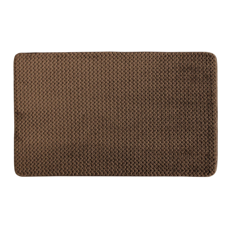Tapis pour salle de bain en mousse à mémoire de forme, Café