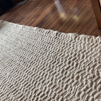 Lockhart Handmade Flatweave Wool/Cotton Ivory Rug