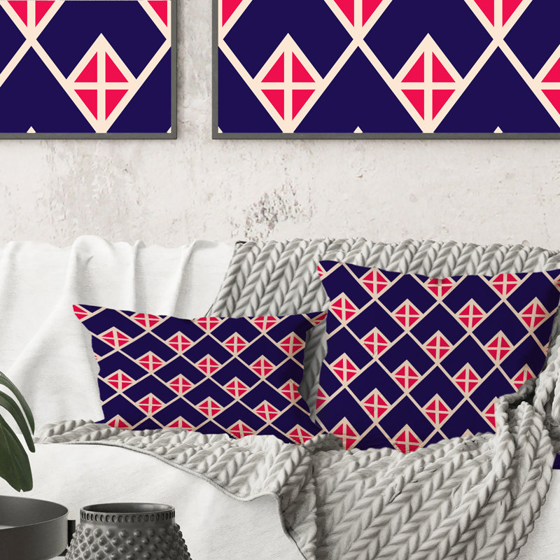 Geometric Throw Pillow, 18" x 18"