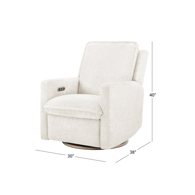 Fauteuil inclinable électrique Rio Boucle, Blanc