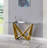 Elessio 60'' Glass Top Console Table-1748450621