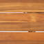 Table de salle à manger d'extérieur en bois d'acacia