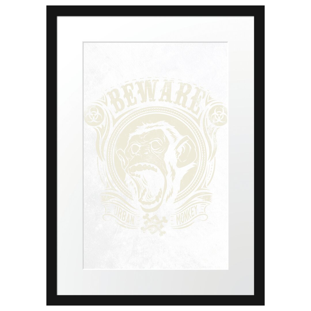 Gerahmtes Poster Urban Monkey Light