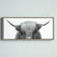 «Hey Dude Highland Cow BW» par The Creative Bunch Studio, reproduction d'art sur toile encadrée-1507395928-1580026856