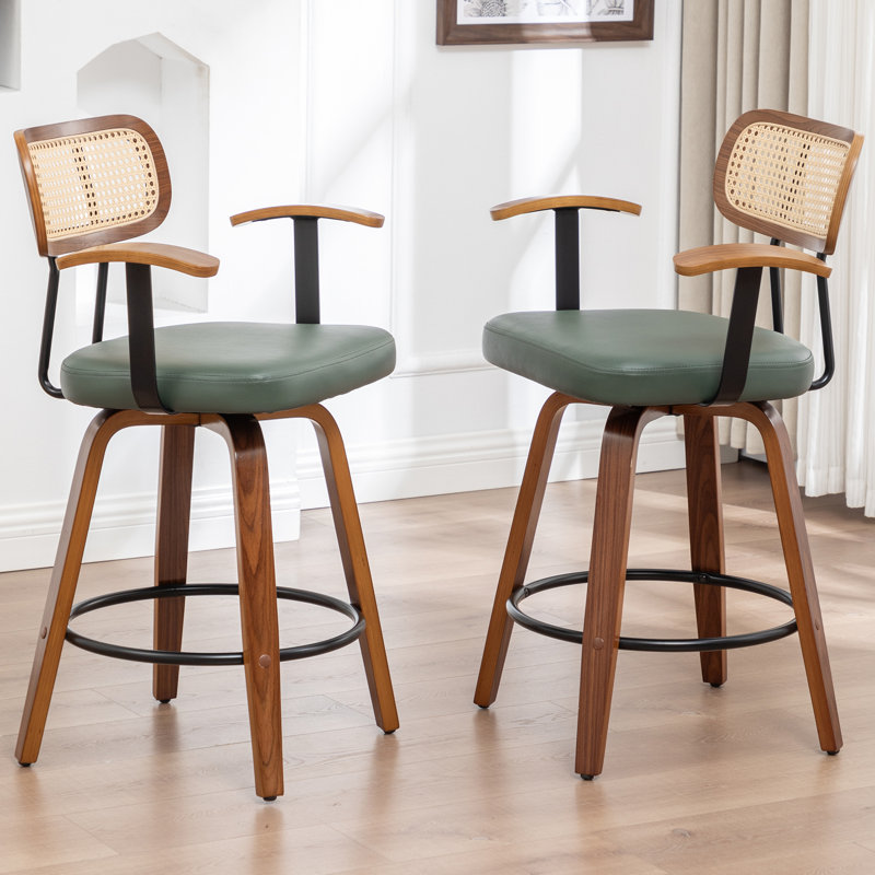 Swivel Upholstered Counter Stool