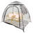 Sports Tent with Detachable Top Cover and Sealed Floor - 540° View and Mesh Windows-131364335