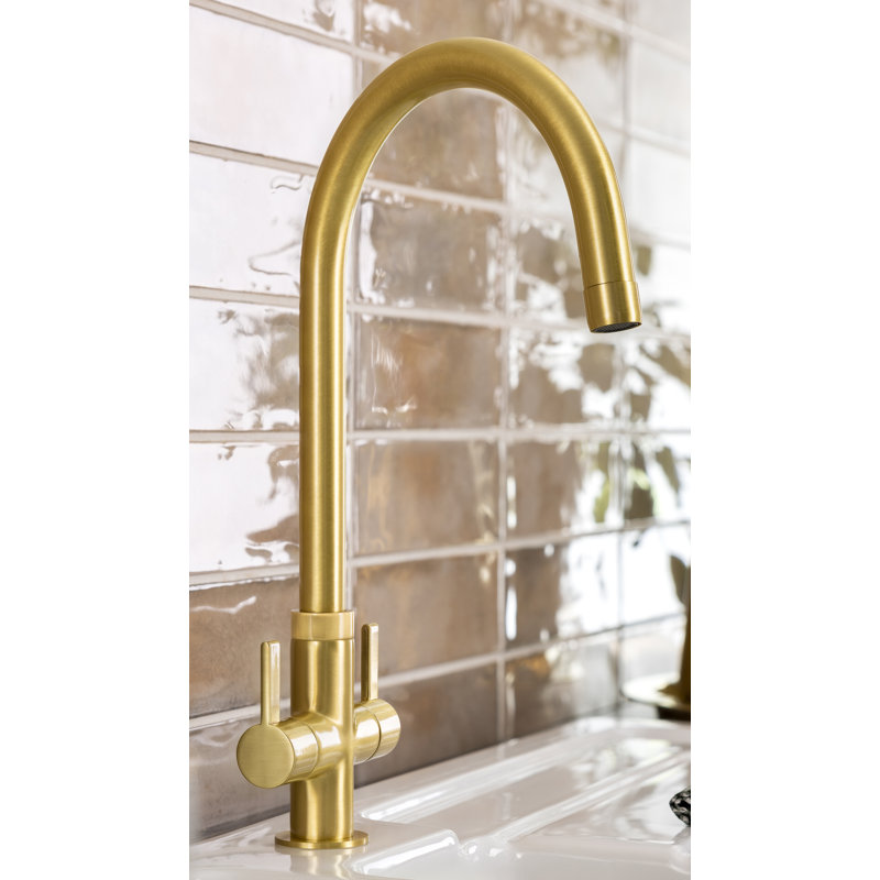 Abode Designs Neo Kitchen Faucet, Brushed Brass