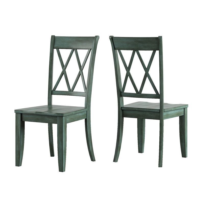 Fortville 16.93'' H Solid Wood Side Chair, Antique Sage