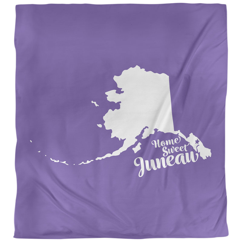 Housse de couette alaska Juneau, Housse de couette pour très grand lit, Mauve