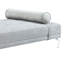 Lit et coussin en velours gris chic - Elegant Living