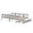 Full Over Full Bunk Bed With Twin Size Trundle And Ladder-1981081974