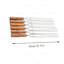 6 brochettes de barbecue en acier inoxydable