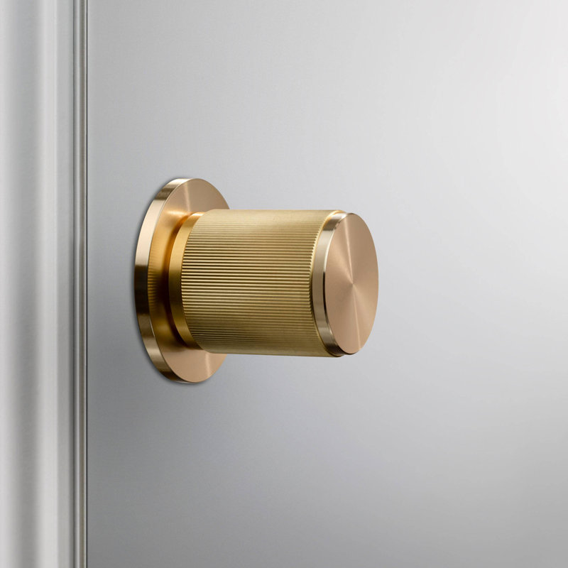 1.57'' Diameter Single Dummy Cylindrical Knob, Brass