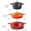 6.6 l Aluminium Oval Dutch Oven
