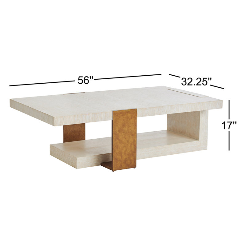 Carmel Cocktail Table, Winter White