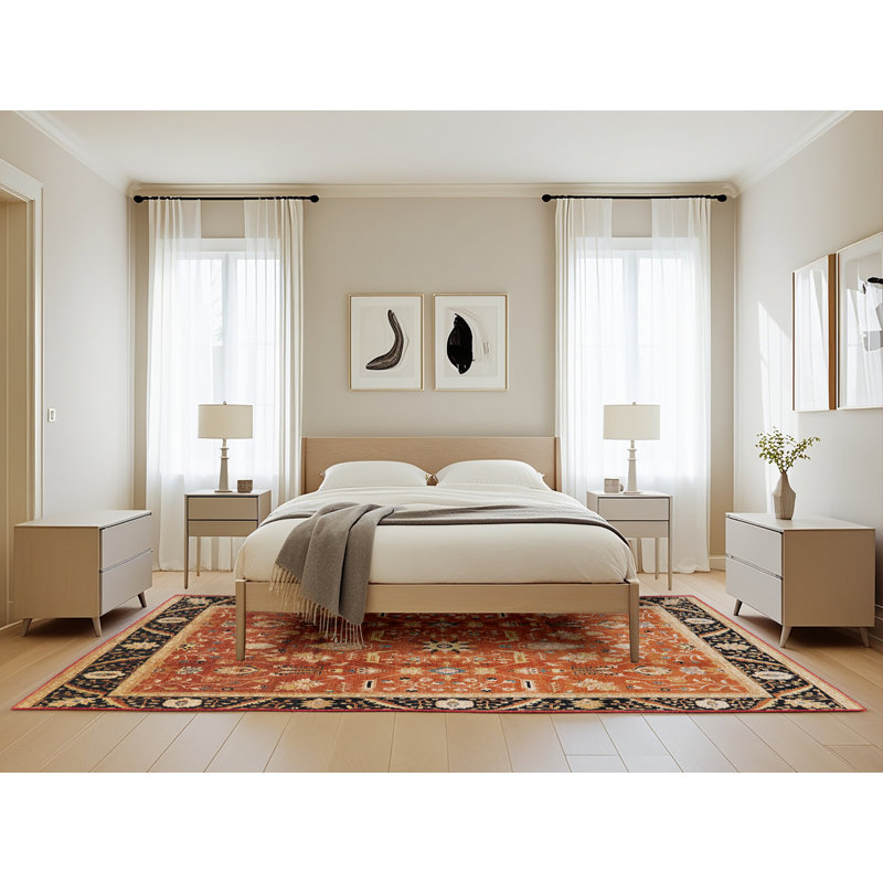 Tapis brun / noir Swarthofthi, Rectangle 5 pi x 8 pi