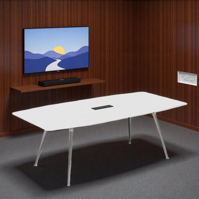 Table de formation moderne blanche