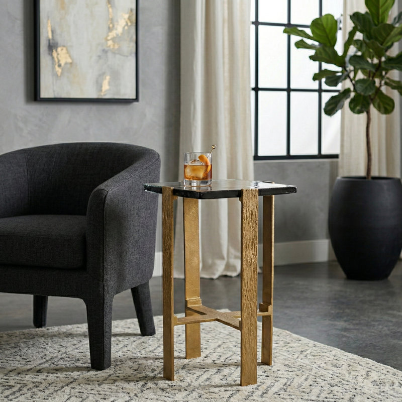 Table d'appoint Modern Modern, H 24 po x l 14 po x P 14 po