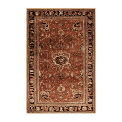 Tapis brun lavable à la machine