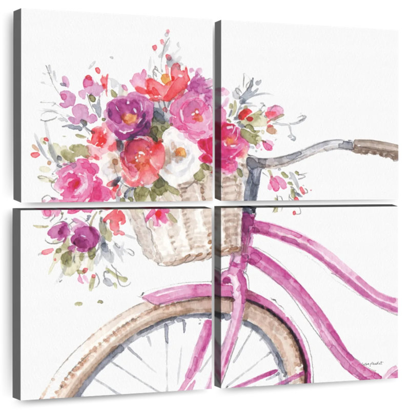 Harnek visiblement rose, H 18 po x l 18 po