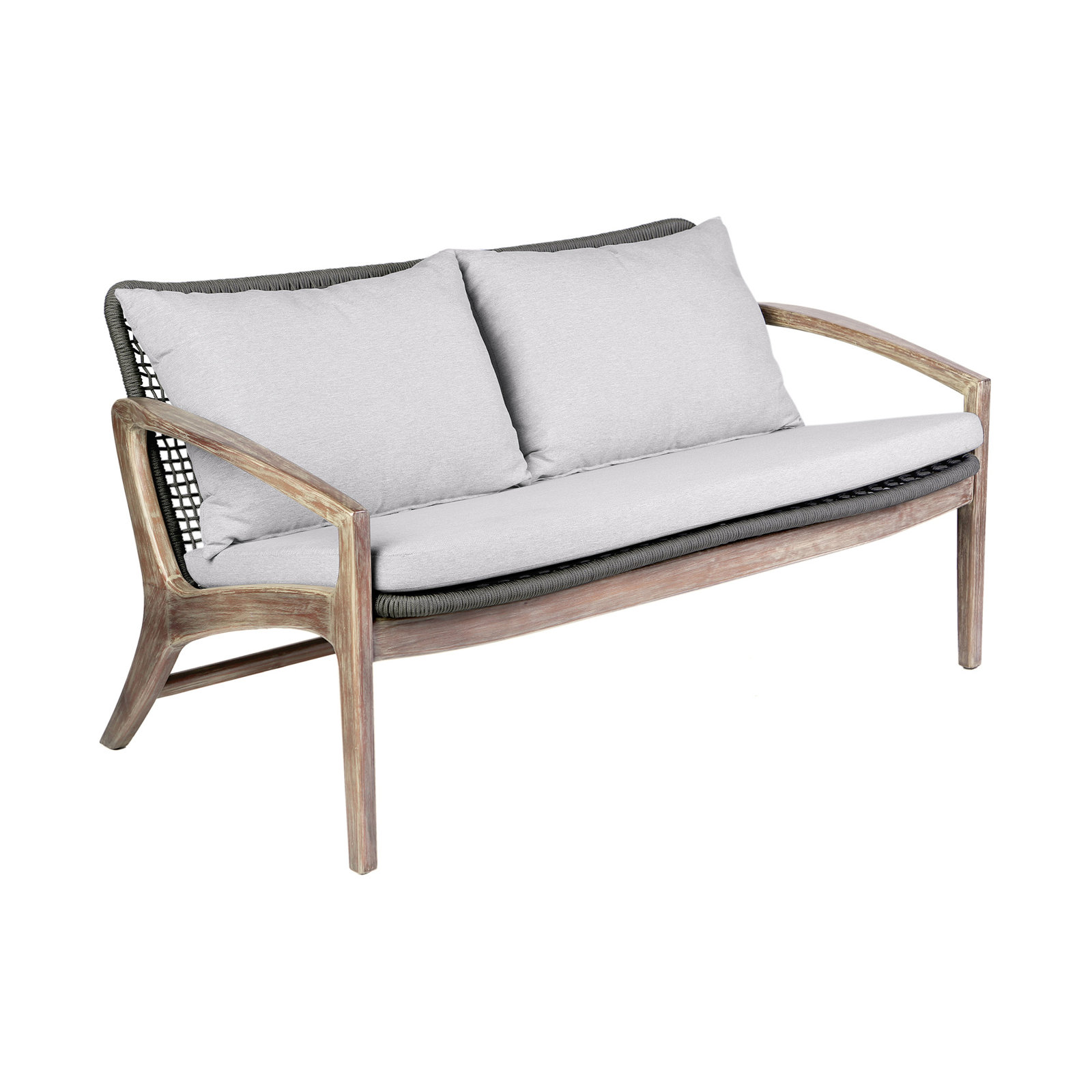 Daughtry Eucalyptus 4 - Person Patio Conversation Set with Cushions, Light Eucalyptus