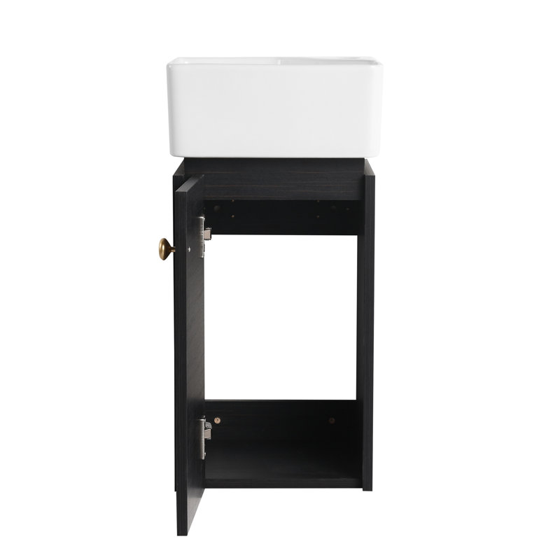 Meuble-lavabo avec lavabo 12 po pour petite salle de bain