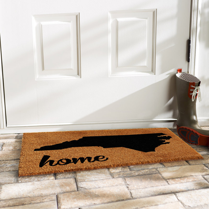 Tapis de porte extérieur antidérapant North Carolina, Rectangle 2 pi x 3 pi