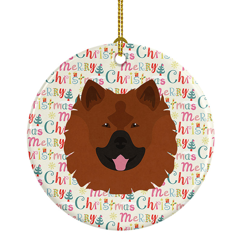 Ornement suspendu Eurasier Merry Christmas