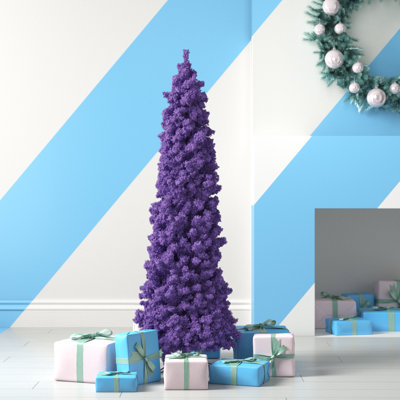 Sapin de Noël artificiel mauve