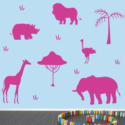 Adhésif décoratif safari africain