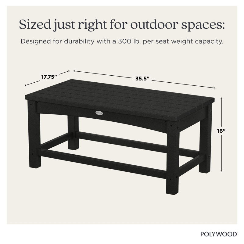 Table basse POLYWOOD Club, Gris ardoise