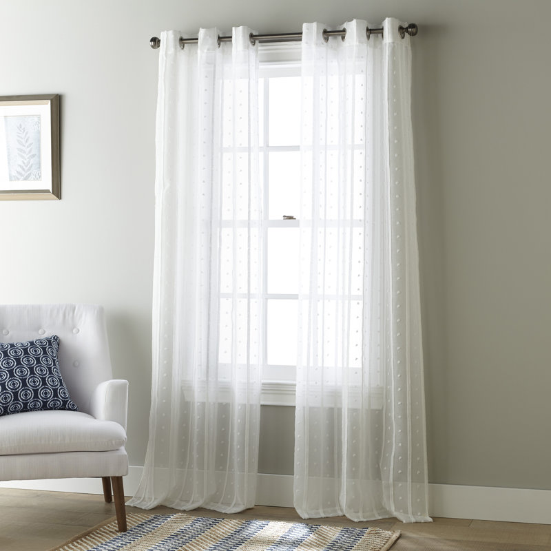 Orchimont Semi Sheer Curtain Pair